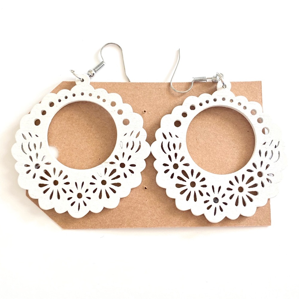 3 for $25 painted Wood Earrings NEW